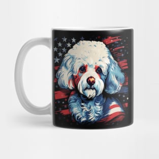 Patriotic Bichon Frise Mug